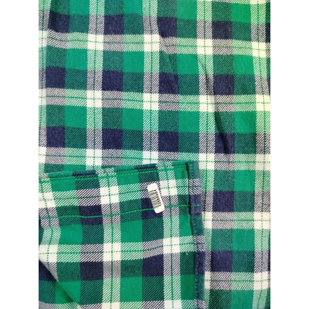 Banana Republic Flannel Shirt‎ Men's Medium Green Cabincore Gorpcore Cozycore
